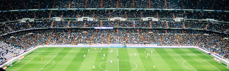 世界杯比赛场馆内部全景照片